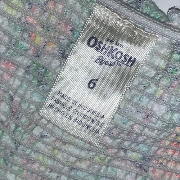 Osh Kosh B’Gosh Girls Summer Dress - Tropical Pattern - Size 6 - Picture 4 of 5